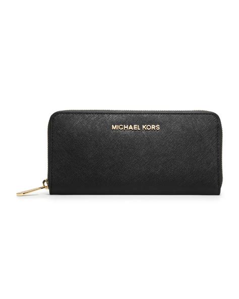 michael kors signature continental wallet black|michael kors saffiano wallet black.